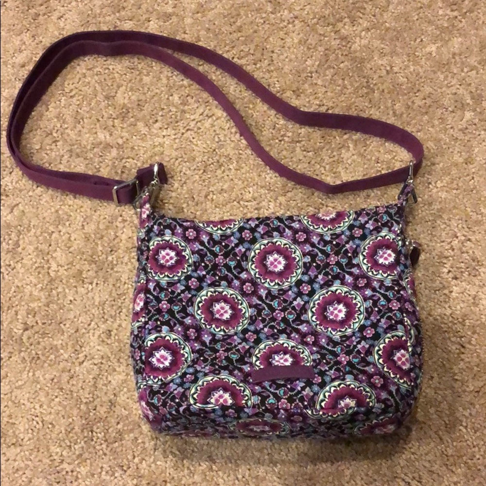 Vera Bradley Carson Mini Hobo Lilac Tapestry. EUC